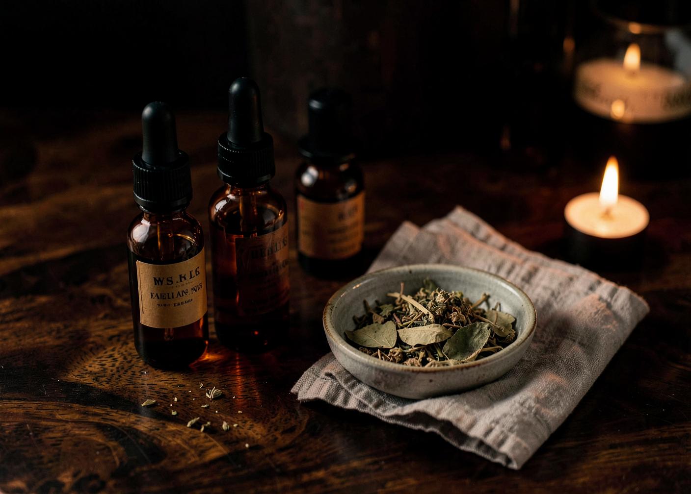 Botanical treatment oils used across the five element head spa rituals